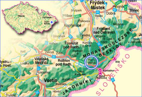 Horní Bečva - dopravní dostupnost